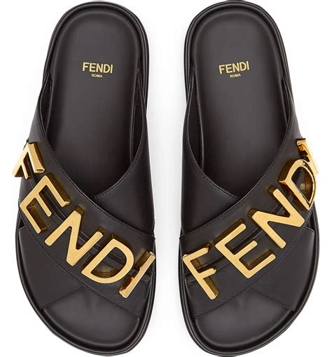 black and yellow fendi slides|women Fendi sandals outfit ideas.